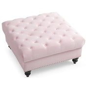 Soft charming traditional upholstered Ottoman by Glory Furniture featuring plush fabric and classic design, perfect for living room decor.