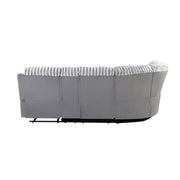 Bruni - Sectional Sofa With LED Lighting And Manual Recline - Gray - R&R Furniture Gallery (Fountain Valley, CA)
