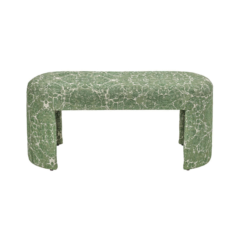 Greenspace - Round Upholstered Bench - Green - R&R Furniture Gallery (Fountain Valley, CA)
