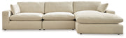 Benchcraft Elyza sectional set with four living room pieces, featuring plush cushions and modern design for comfortable seating.