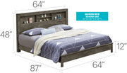 Bed With Transitional Design Stylish - R&R Furniture Gallery (Fountain Valley, CA)
