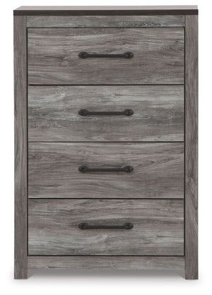 Bronyan - Four Drawer Chest - Dark Gray - R&R Furniture Gallery (Fountain Valley, CA)