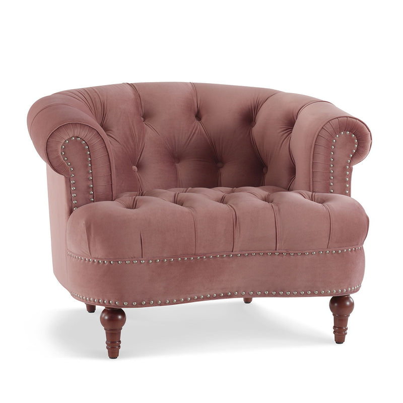 La Rosa - Victorian Tufted Upholstered Accent Chair - R&R Furniture Gallery (Fountain Valley, CA)