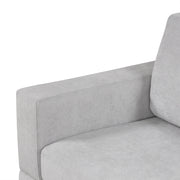 Noble House stationary sectional sofa with upholstered cushions and reversible armrests, ideal for modern living room seating.