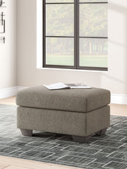 Triston-Peaks - Ottoman - Suede - R&R Furniture Gallery (Fountain Valley, CA)