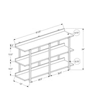 Accent Console Table For Entryway, 3 Tier Design - R&R Furniture Gallery (Fountain Valley, CA)