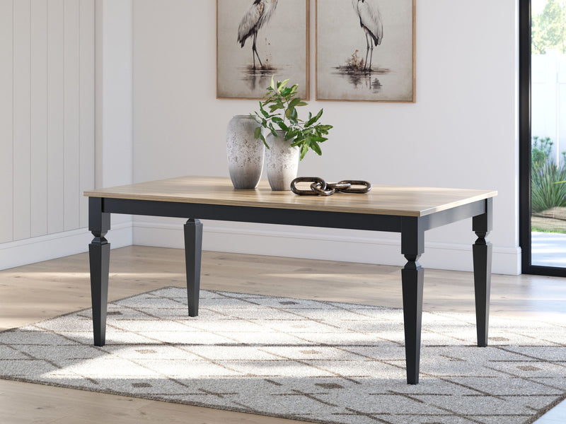 Brenkerton - Rectangular Dining Room Table - Grayish Brown / Black - R&R Furniture Gallery (Fountain Valley, CA)
