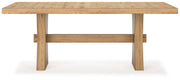 Galliden - Rectangular Dining Room Table - Light Brown - R&R Furniture Gallery (Fountain Valley, CA)