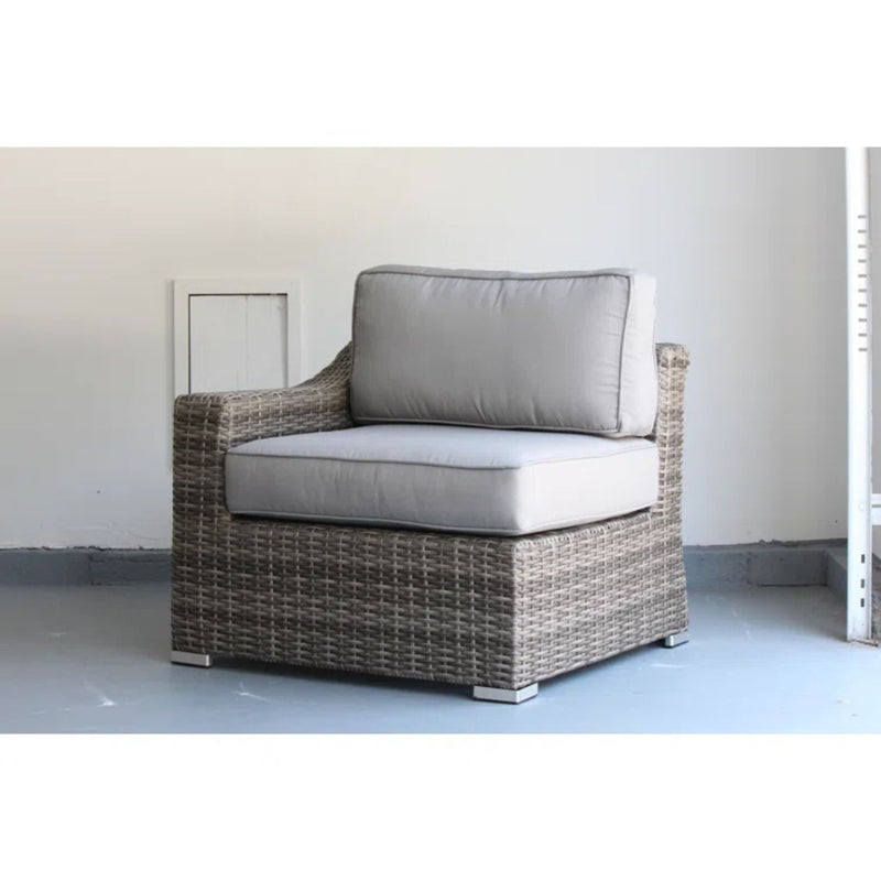 Chic Wide Outdoor Loveseat With Cushions - R&R Furniture Gallery (Fountain Valley, CA)