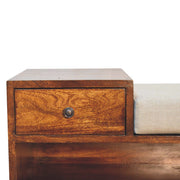 Retreat - Shoe Bench, 1 Drawer - Chestnut - R&R Furniture Gallery (Fountain Valley, CA)