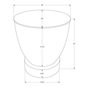 Drum Accent Side Table, Contemporary & Modern Design - R&R Furniture Gallery (Fountain Valley, CA)