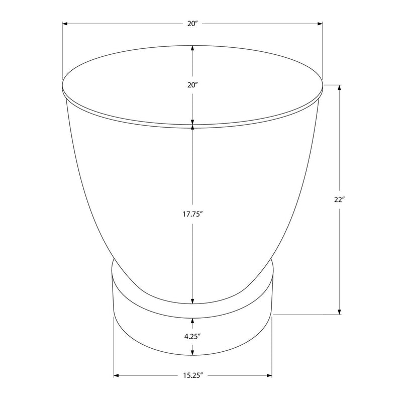 Drum Accent Side Table, Contemporary & Modern Design - R&R Furniture Gallery (Fountain Valley, CA)