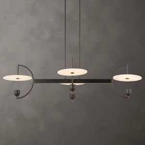 Kyoto - 4 Light Linear LED Chandelier - Black