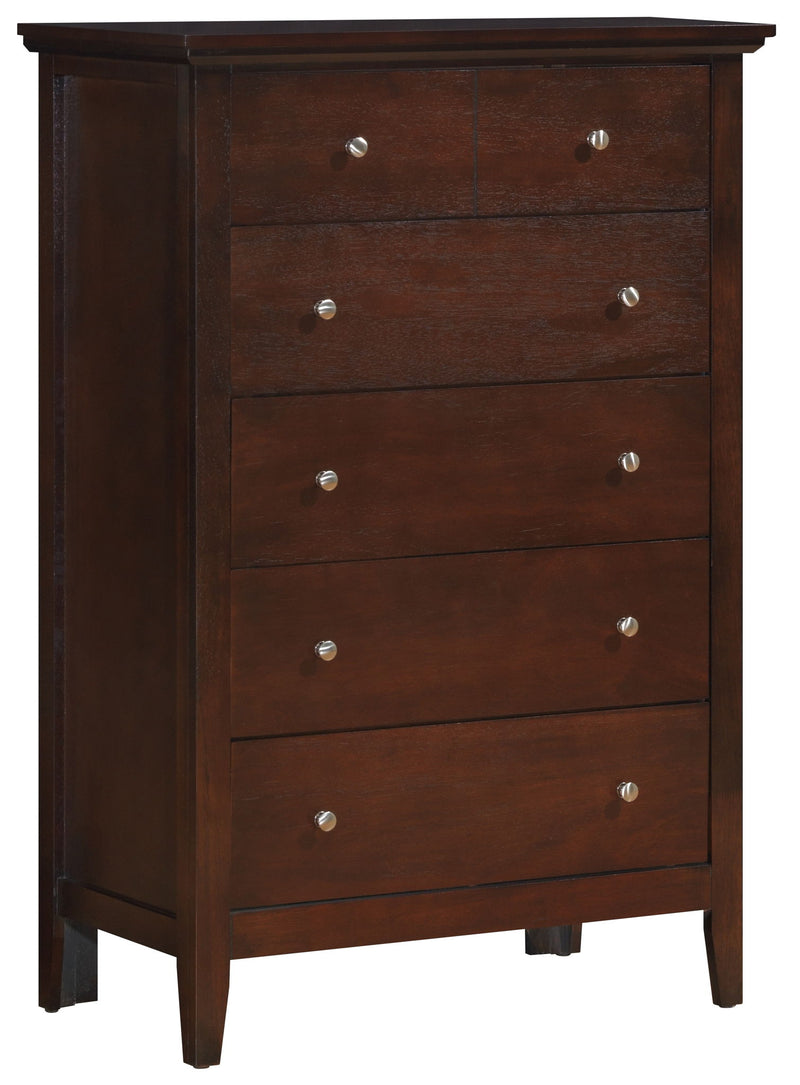 Cappuccino storage chest from Glory Furniture, an accent chest with a wooden finish and sleek design, ideal for living room or bedroom storage