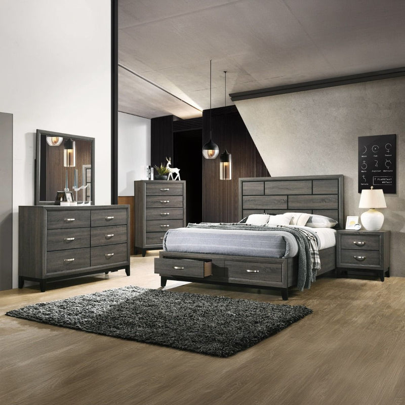 Valdemar - Nightstand - Weathered Gray