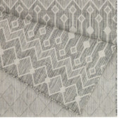 Sunshine - 5'3" X 7'3" Indoor & Outdoor Area Rug Polypropylene - Silver - R&R Furniture Gallery (Fountain Valley, CA)
