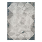Geometrix - 5'3" X 7'3" Area Rug With Geometric, 3D Effect - Gray / Ivory - R&R Furniture Gallery (Fountain Valley, CA)
