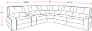 Swift - Power Reclining Sectional - R&R Furniture Gallery (Fountain Valley, CA)