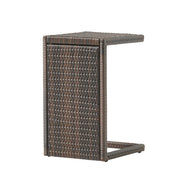 Bucharest - End Table C Shaped Side Table Rattan - Brown - R&R Furniture Gallery (Fountain Valley, CA)