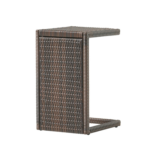 Bucharest - End Table C Shaped Side Table Rattan - Brown - R&R Furniture Gallery (Fountain Valley, CA)