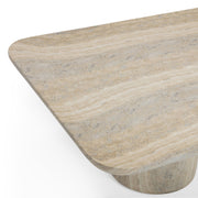 Tyche - Indoor / Outdoor Concrete Rectangular Coffee Table - Faux Travertine - R&R Furniture Gallery (Fountain Valley, CA)