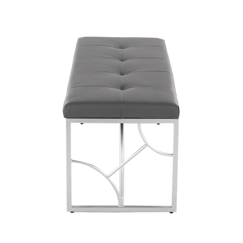 Lumi Source Constellation modern upholstered bench with sleek design and plush fabric, ideal for contemporary home decor.