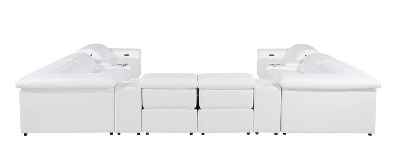 1126 - 12-Piece U-Shaped Sectional Sofa In With 4 Power Recliners & Power Headrests