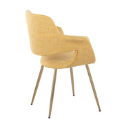 Set of two vintage glam Art Deco chairs by Lumi Source with sleek, stylish design and plush upholstery.