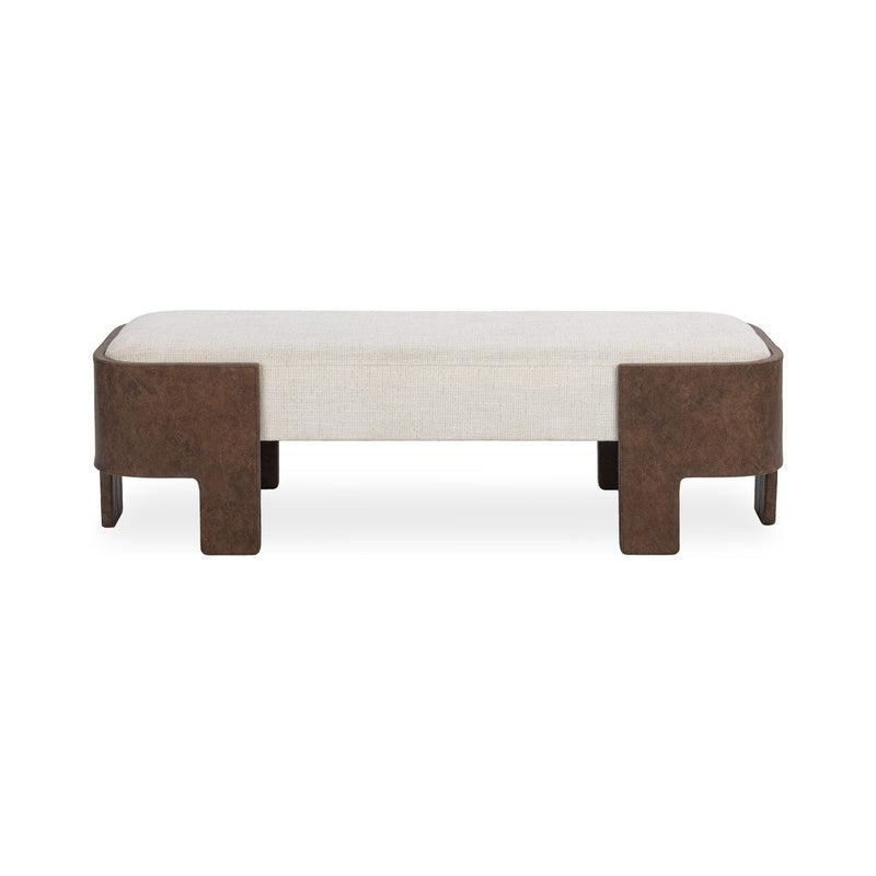 Janya - Accent Bench - Oat Cream - R&R Furniture Gallery (Fountain Valley, CA)