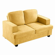 Modern Loveseat, Comfortable 2 Seater Couch With Deep Seating, Loose Back Cushions, Wide Arms - R&R Furniture Gallery (Fountain Valley, CA)