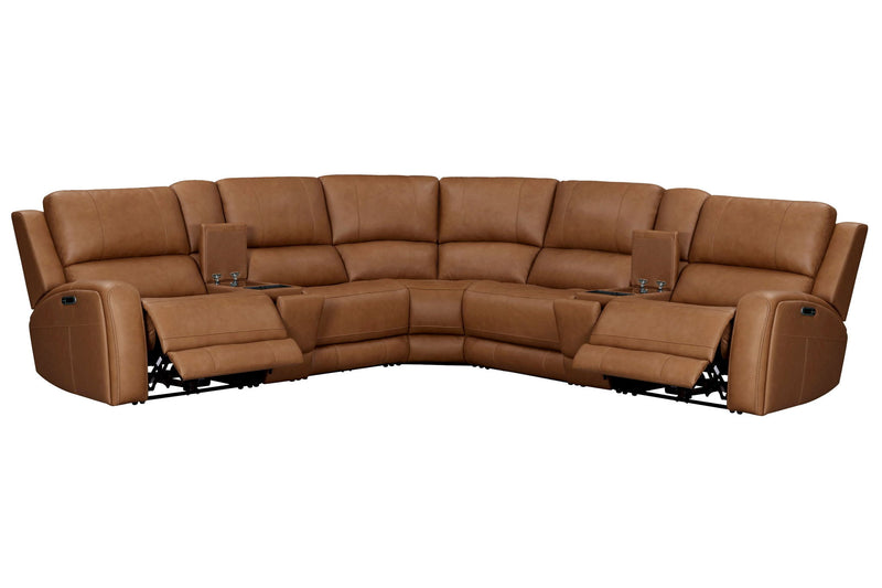 Parker Living Belmont zero gravity power reclining sectional with adjustable headrests, featuring plush cushions and modern design.