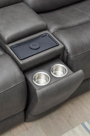 Belmont - Zero Gravity Power Reclining Sectional With Power Adjustable Headrests - R&R Furniture Gallery (Fountain Valley, CA)