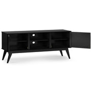 Draper - Handcrafted Mid Century Low TV Media Stand - R&R Furniture Gallery (Fountain Valley, CA)