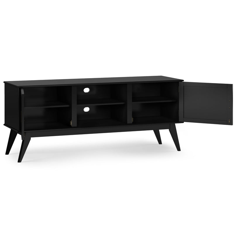 Draper - Handcrafted Mid Century Low TV Media Stand - R&R Furniture Gallery (Fountain Valley, CA)