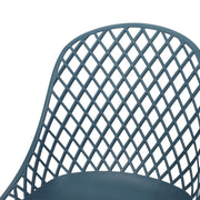 Set of two Noble House Lily Chairs with wooden frames and cushioned seats, ideal for dining or living room decor.