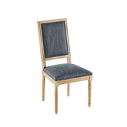 French Country Style Dining Chair With Upholstered Seating And Fluted Legs - R&R Furniture Gallery (Fountain Valley, CA)