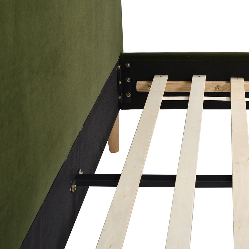 Stockholm - Modern Wavy Headboard Platform Bed - R&R Furniture Gallery (Fountain Valley, CA)