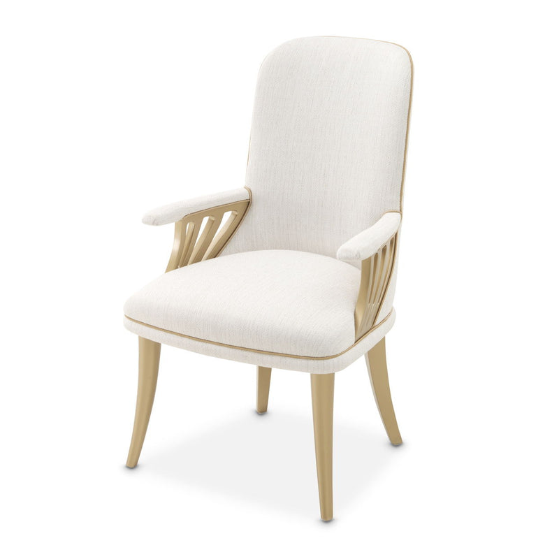 La Terrazza - Dining Arm Chair (Set of 2) - Creamy Pearl - R&R Furniture Gallery (Fountain Valley, CA)