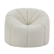 Osmash - Chair With Swivel - White Teddy Sherpa - R&R Furniture Gallery (Fountain Valley, CA)