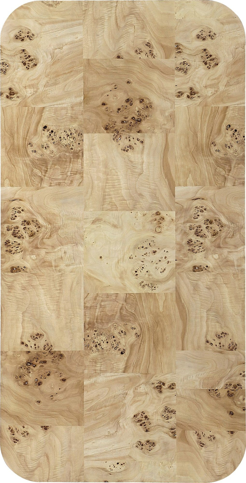Cosmo Mappa Burl Coffee Table in Amber Kiss