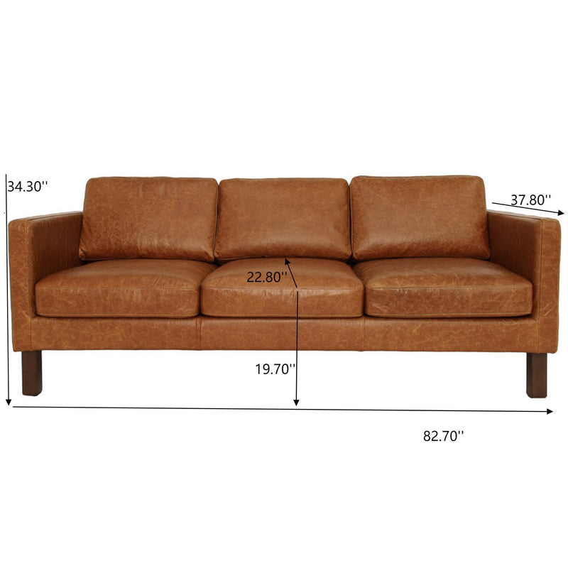 Memphis - Waxy Sofa - Cognac - R&R Furniture Gallery (Fountain Valley, CA)