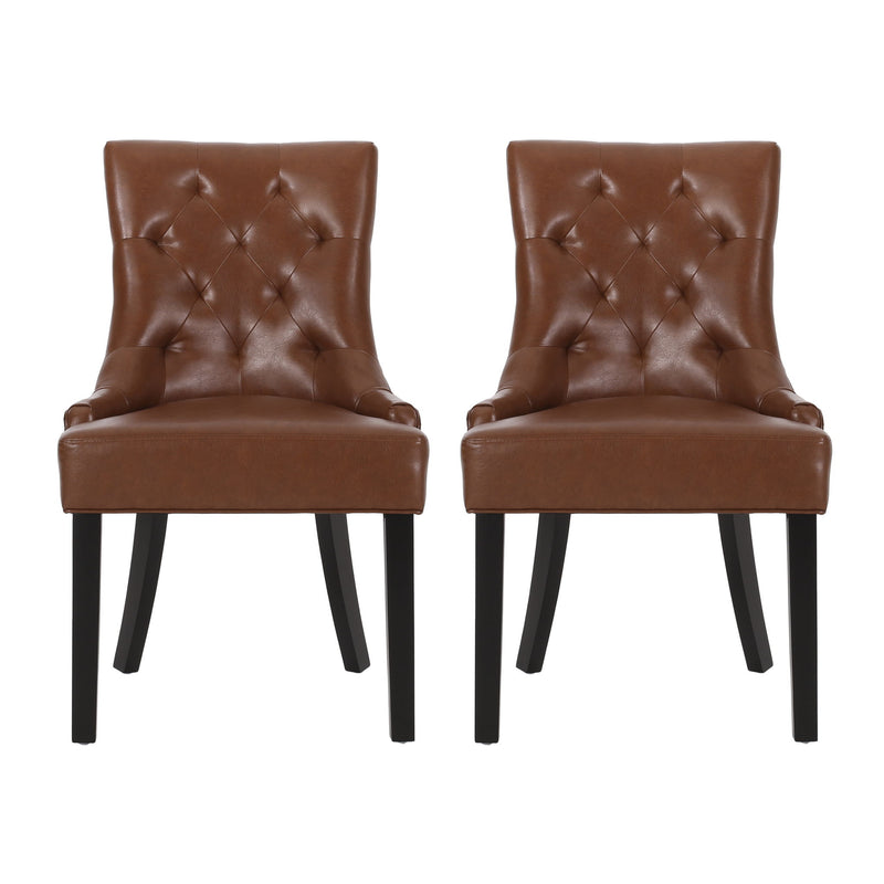 Cheney - Contemporary Dining Chair Tufted Upholstery (Set of 2) - R&R Furniture Gallery (Fountain Valley, CA)