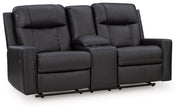 Mackmenville - Double Reclining Loveseat With Console - R&R Furniture Gallery (Fountain Valley, CA)