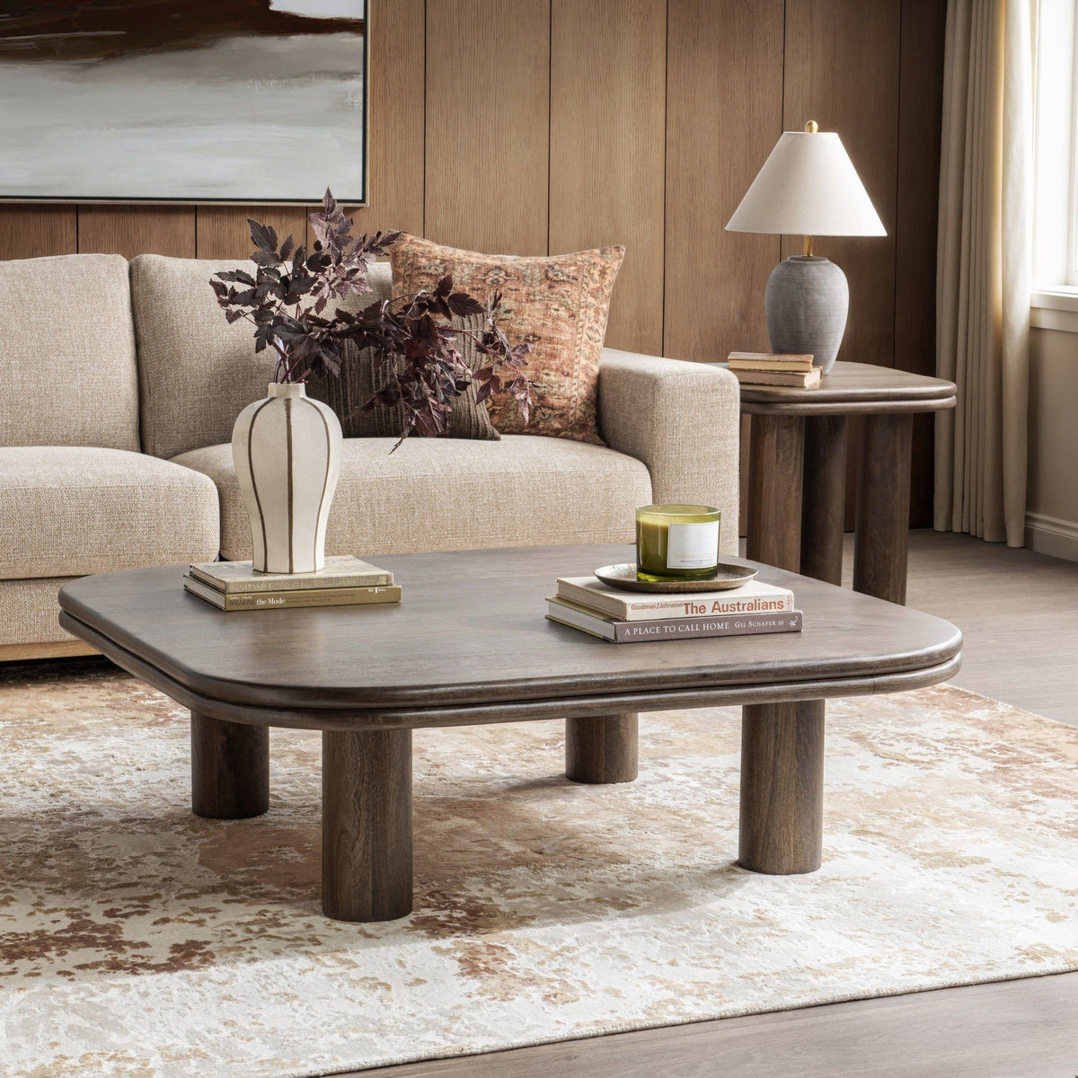Miranda - Square Coffee Table - Cocoa Brown - R&R Furniture Gallery (Fountain Valley, CA)