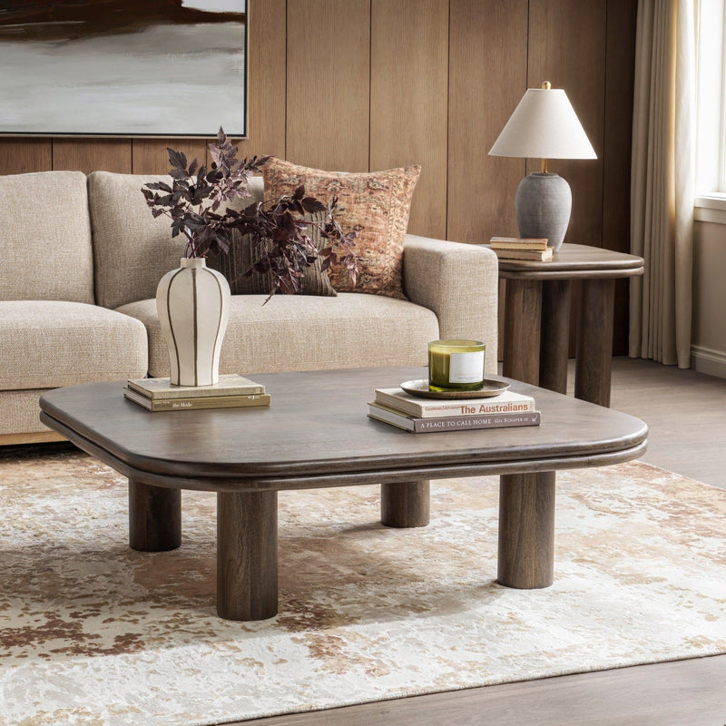 Miranda - Square Coffee Table - Cocoa Brown - R&R Furniture Gallery (Fountain Valley, CA)