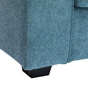 Modern Fabric Sofa With Cushions, Sleek Arm Design - R&R Furniture Gallery (Fountain Valley, CA)