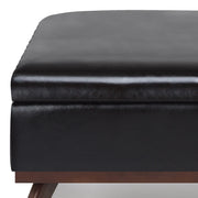 Owen - Multifunctional Square Coffee Table Storage Ottoman - R&R Furniture Gallery (Fountain Valley, CA)