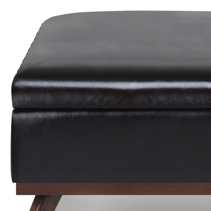 Owen - Multifunctional Square Coffee Table Storage Ottoman - R&R Furniture Gallery (Fountain Valley, CA)