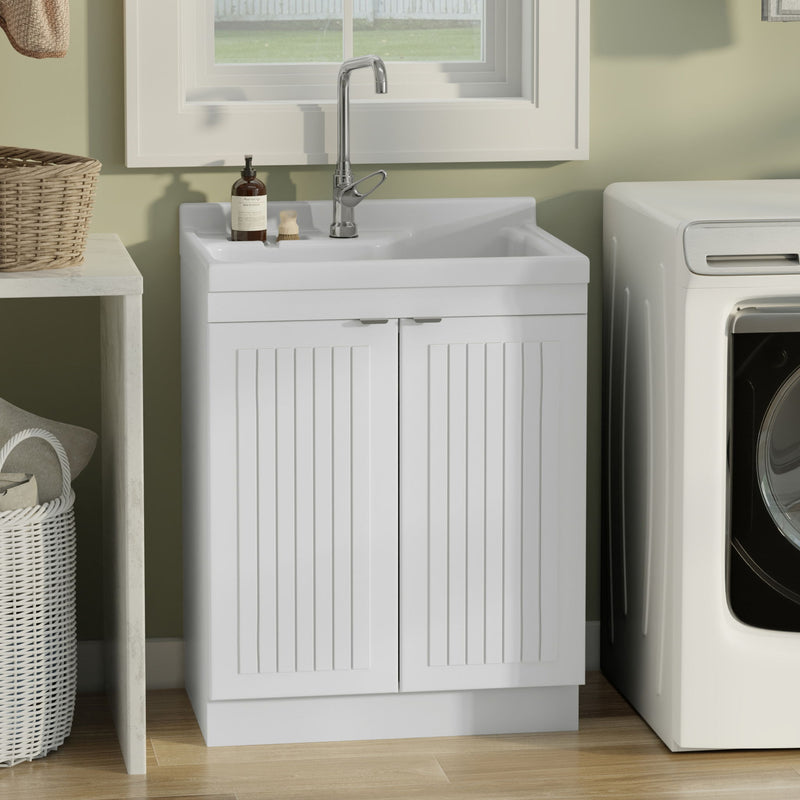 Murphy - Laundry Cabinet & Faucet And Stainless Steel Sink - R&R Furniture Gallery (Fountain Valley, CA)