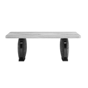 Dining Table With Upholstered Legs - Black